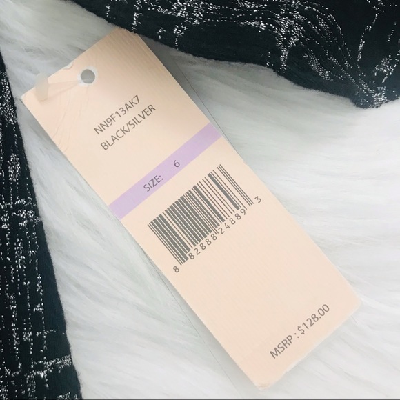 Nanette Lepore Metallic Flounce Fit & Flare Dress - Picture 9 of 16